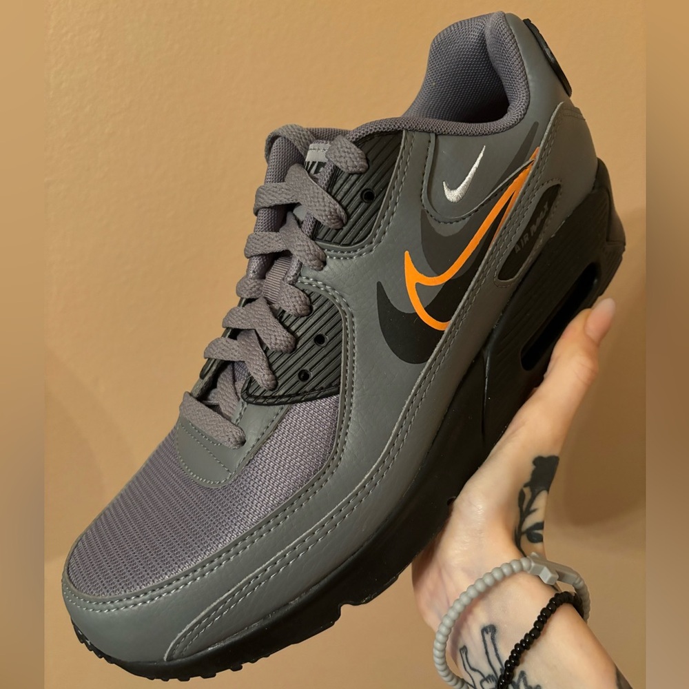 Air Max 90 Next Nature GS ‘Multi-Swoosh - Smoke Grey Mandarin’